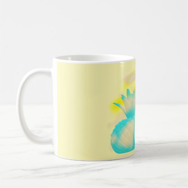 Fruit loop art misty magic pineapples coffee mug (Left)