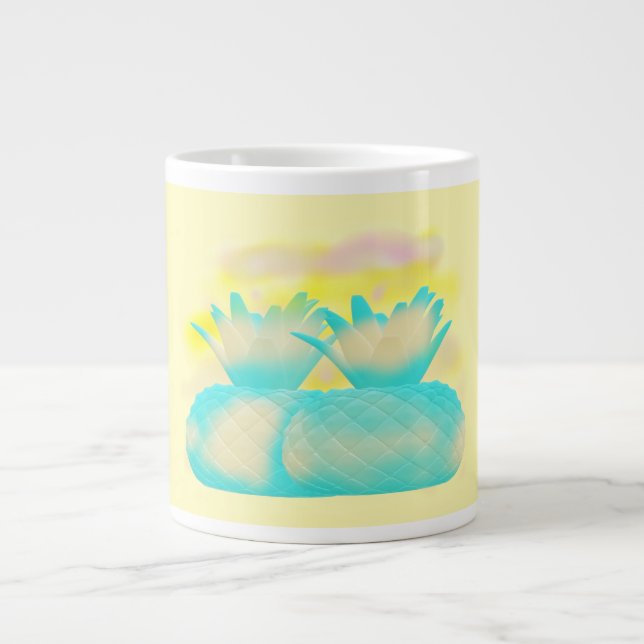 Fruit loop art misty magic pineapples giant coffee mug (Front)