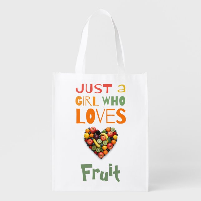 Fruit Love Grocery Bag (Front)