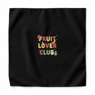 Fruit Lover Club Cute Fruit Cartoon Bandana
