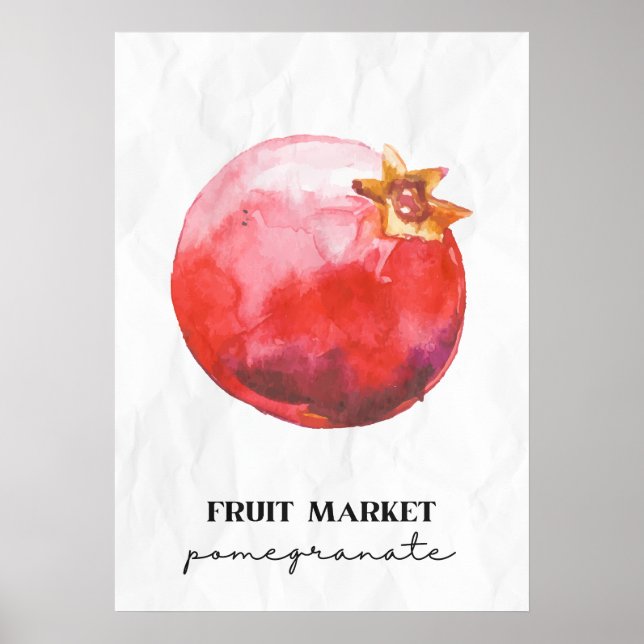 Fruit Market Pomegranate  Poster (Front)