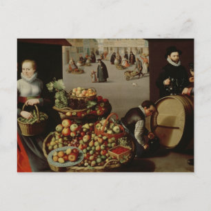 Fruit Market Postcard