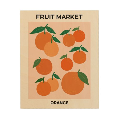 Fruit Market Print Oranges Vintage Fruit Art Decor