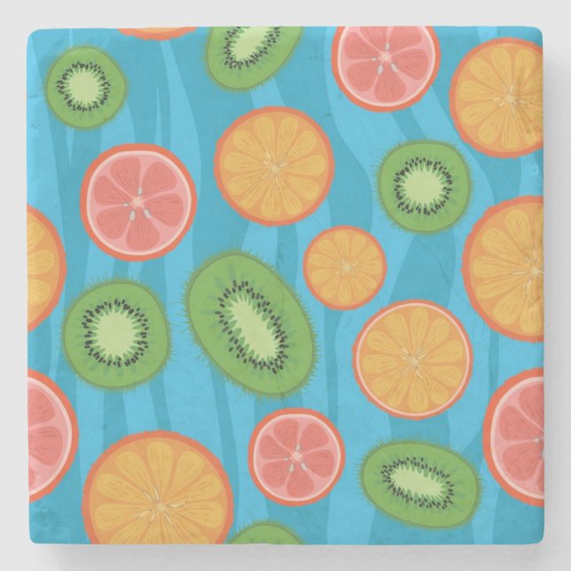 Fruit mood stone coaster (Front)