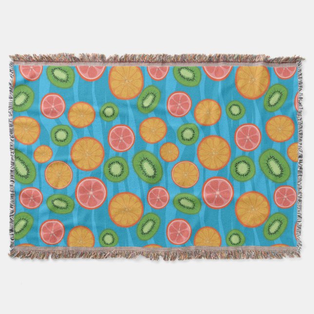 Fruit mood throw blanket (Front)
