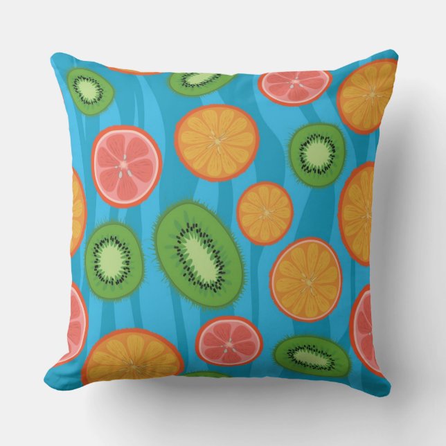 Fruit mood throw pillow (Front)