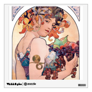 Fruit, Mucha Wall Decal