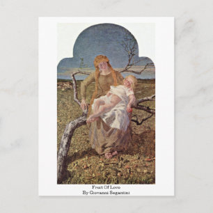 Fruit Of Love By Giovanni Segantini Postcard