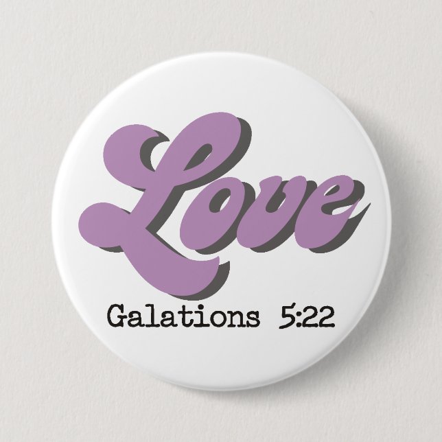 Fruit of the Holy Spirit ~ Love ~ Button (Front)