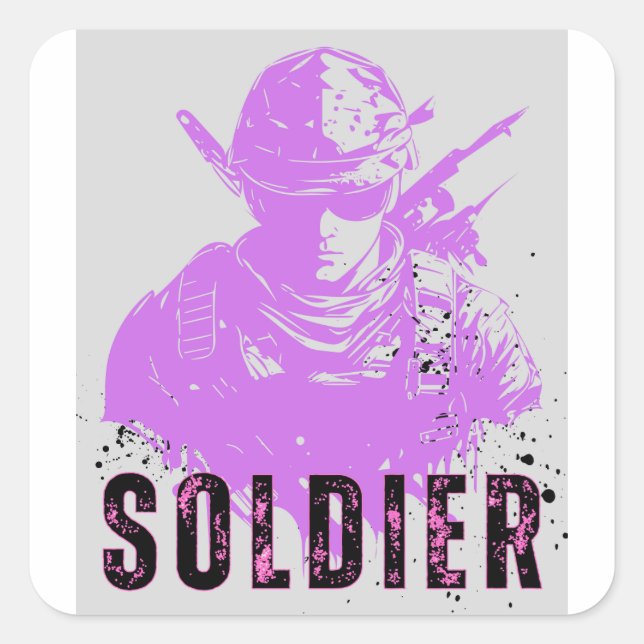 Fruit of the Loom Eversoft  Square Sticker (Front)