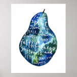 Fruit Of The Spirit Art Poster at Zazzle