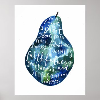 Fruit Of The Spirit Art Poster by BethanyIllustration at Zazzle