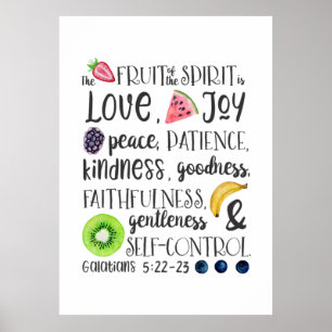 Fruit of the Spirit, Bible Verse Acrylic Print