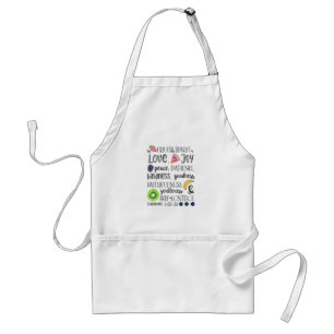 Fruit of the Spirit, Bible Verse, Christian Adult Apron
