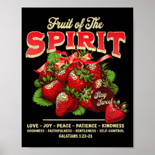 Fruit Of The Spirit Bible Verse Christian Religiou Poster