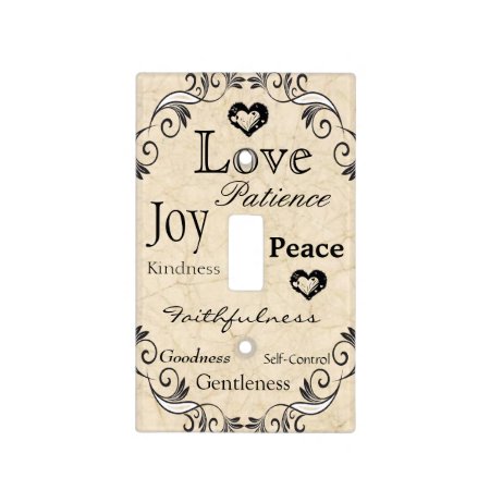 Fruit Of The Spirit Bible Verse Light Switch Cover