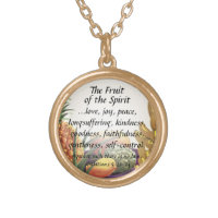 Fruit of the Spirit Bible Verse Pendant