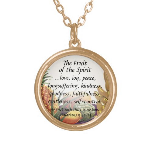 Fruit of the Spirit Bible Verse Pendant