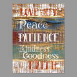 Fruit of the Spirit Bible Vintage Rustic Poster