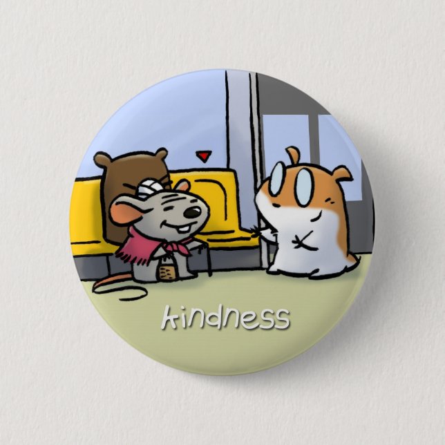 Fruit of the Spirit Button Badge (Kindness) (Front)