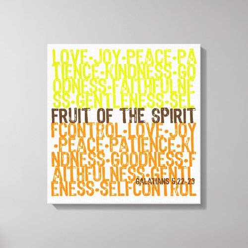Fruit of the Spirit Canvas Print