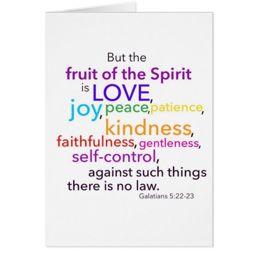 Fruit of the Spirit Cards (Front)