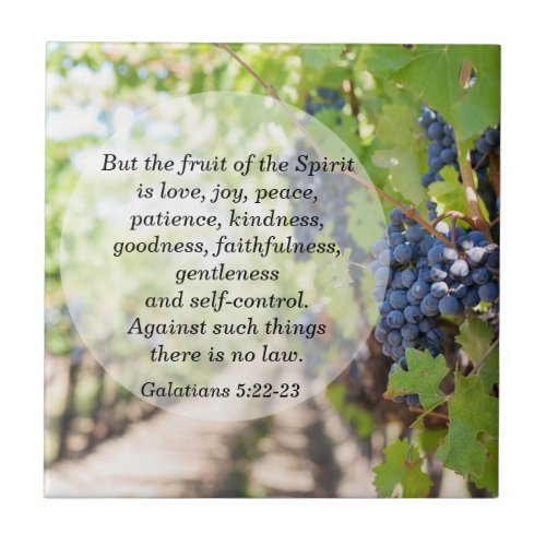 Fruit of the Spirit Ceramic Tile