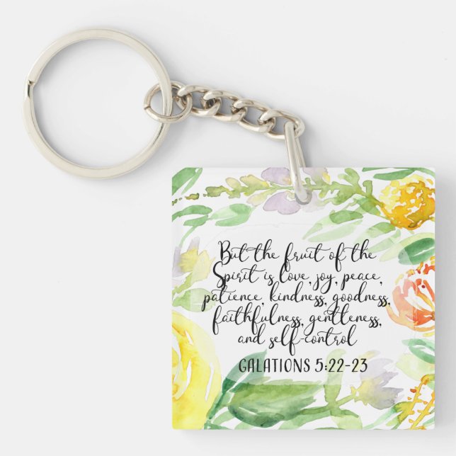 Fruit of the spirit | Christian Art Keychain (Front)