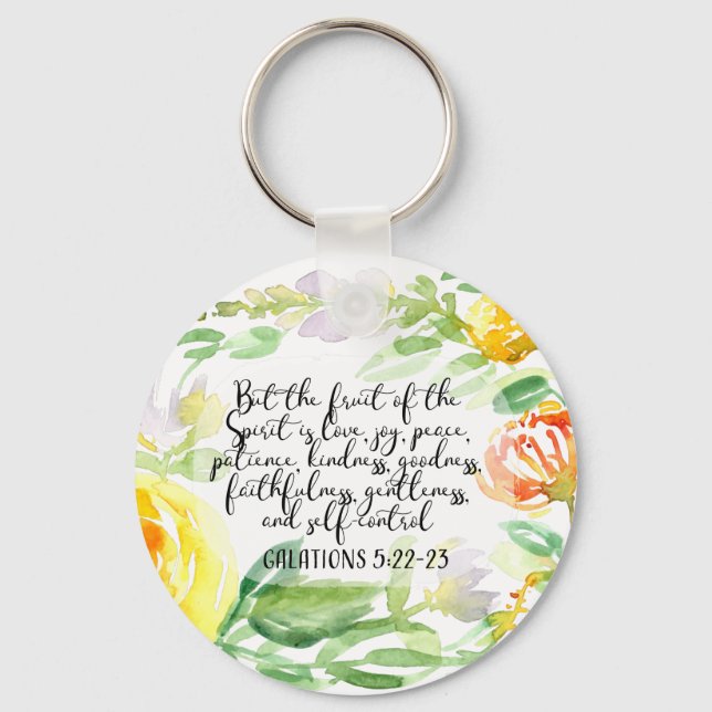 Fruit of the spirit | Christian Art Keychain (Front)