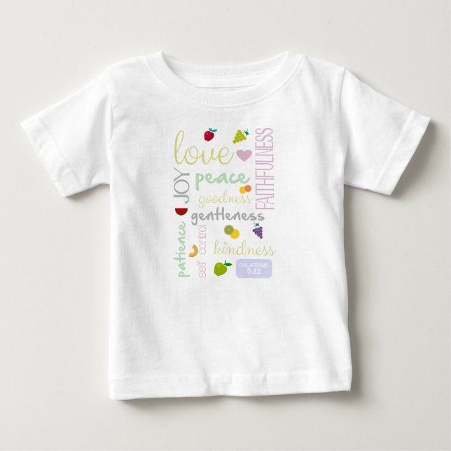 fruit of the spirit christian baby T-Shirt (Front)