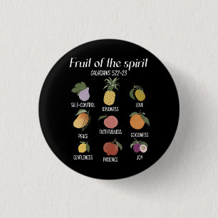 Fruit Of The Spirit Christian Faith Jesus God Love Button