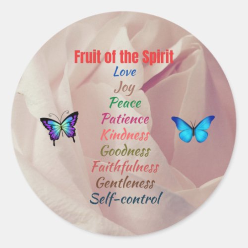 Fruit of the Spirit Classic Round Sticker