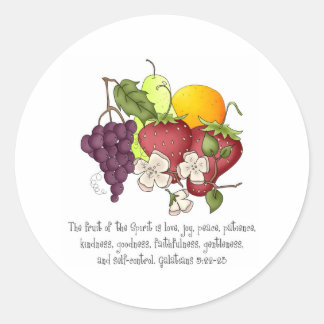 Fruit of the Spirit Classic Round Sticker
