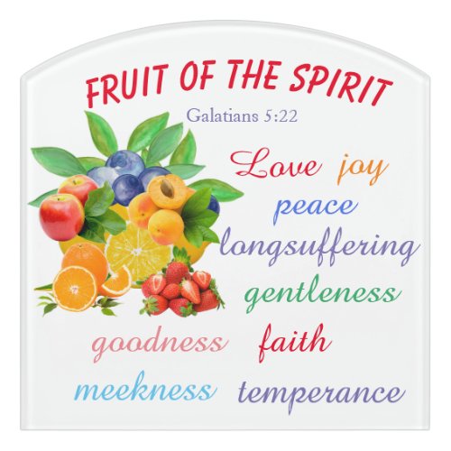 Fruit of the Spirit  Door Sign