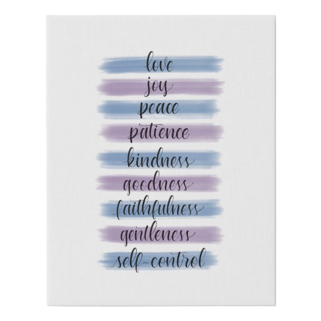 Fruit of the Spirit Faux Canvas Print (Front)