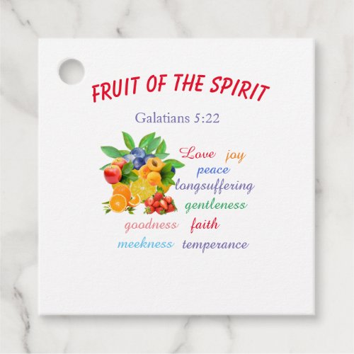 Fruit of the Spirit   Favor Tags