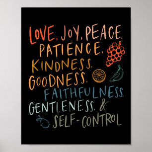 Fruit Of The Spirit Fruit Colorful Summer Vacation Poster