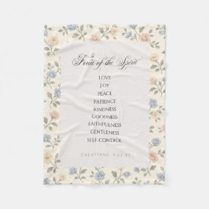 Fruit of the Spirit Galatians 5:22–23 Bible Verse Fleece Blanket