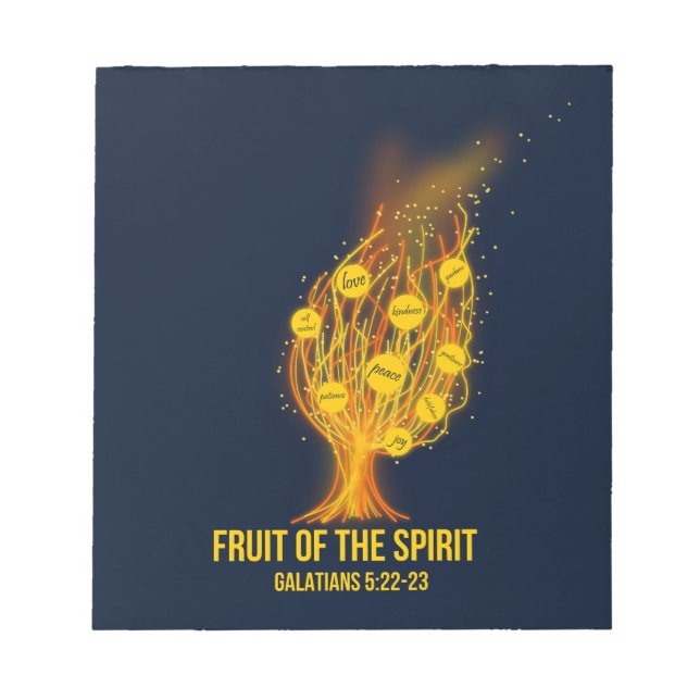 Fruit of the Spirit - Galatians 5:22-23 Notepad (Front)