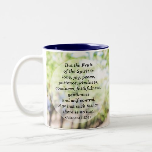 Fruit of the Spirit Galatians 522_23 Two_Tone Coffee Mug