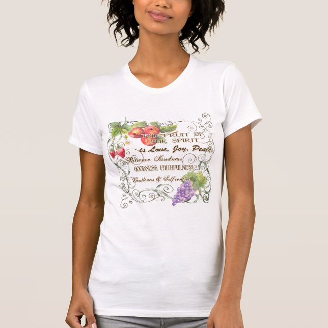 Fruit of the Spirit is Love, Joy, Peace T-shirt (Front)