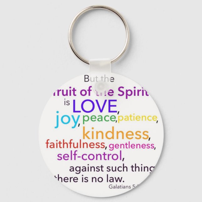 Fruit of the Spirit Keychain (Front)
