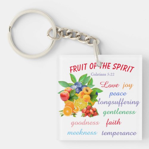 Fruit of the Spirit  Keychain