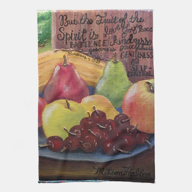 Fruit of the Spirit Kitchen Towel (Vertical)