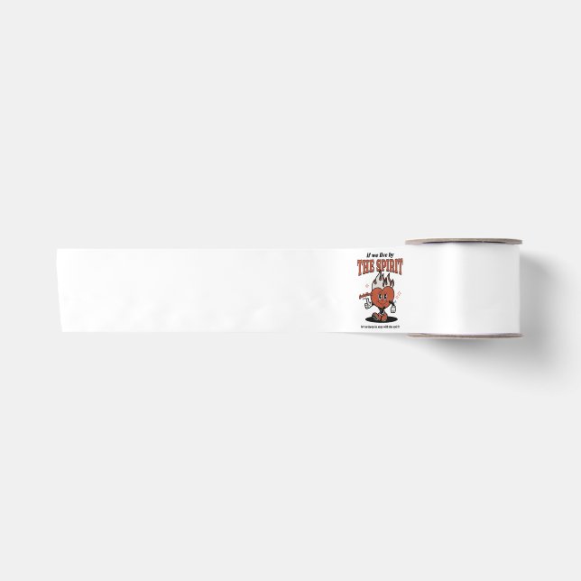 Fruit Of The Spirit - Live By The Spirit Satin Ribbon (Front)