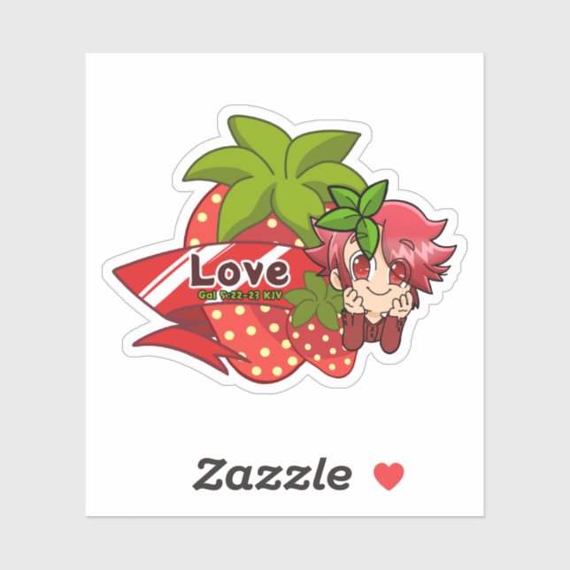 Fruit of the Spirit Love Chibi Verse  Sticker (Sheet)