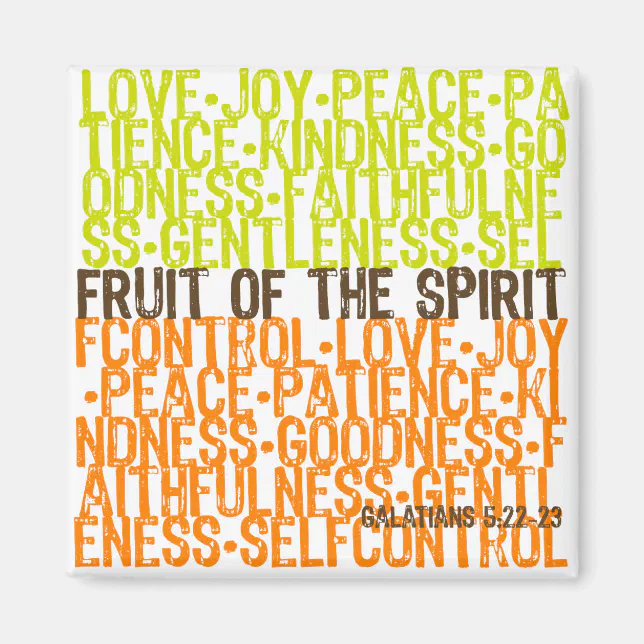 Fruit of the Spirit Magnet | Zazzle