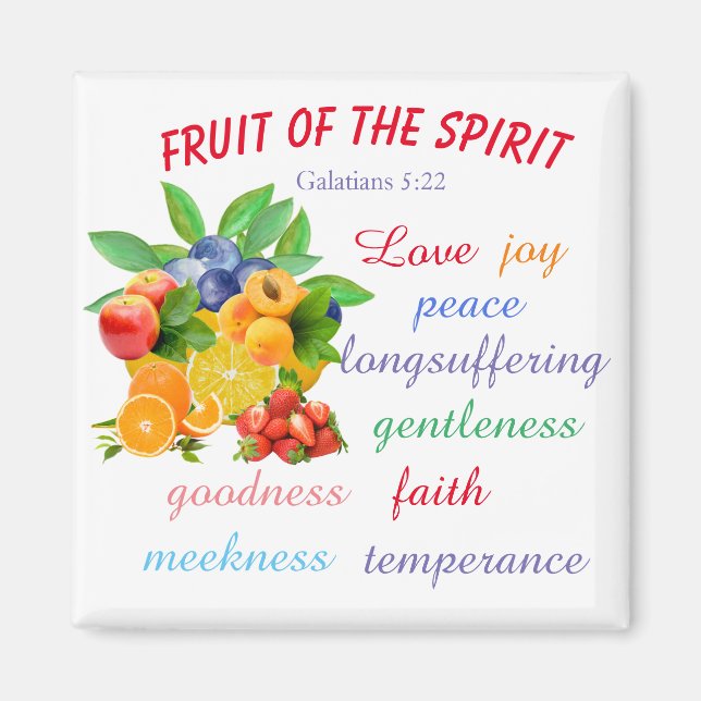 Fruit of the Spirit Magnet (Front)