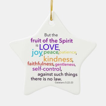 Fruit Of The Spirit Ornament by PureJoyShop at Zazzle