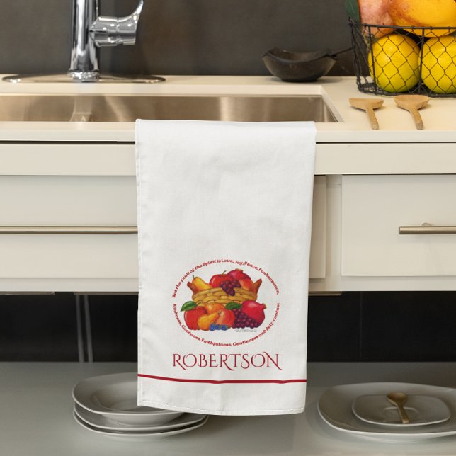 Fruit of the Spirit Personalized Kitchen Towel (Creator Uploaded)
